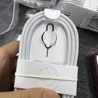 Câble USB-C tressé auto-enroulable 60W PD à charge rapide et synchronisation des données, Type C vers Type C, avec sangle de rangement et emballage