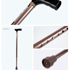 Canne rétractable en alliage d'aluminium, antidérapante, réglable, pour la récupération des blessures et l'utilisation en extérieur, couleur or rose - Product Image 3