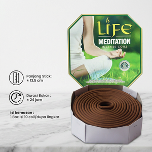 Darshan Meditation Sandalwood Coil Incense with Long-Lasting Fragrance for <b>Home</b> Use - Product Image 2