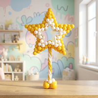 Kit de support de colonne de ballons en forme d'étoile pour décoration de fête DIY, arche de ballons pour anniversaire, mariage, événement, toile de fond