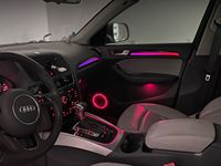 Kit d'éclairage d'ambiance pour Audi A4 B8 A5 Q5 2010-2017, amélioration des lampes LED d'ambiance intérieures avec synchronisation musicale, effet ciel étoilé