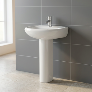 Aqua Pan Two Piece WC Toilet With Repose Wash Basin Full Pedestal Ceramic Bathroom Sanitary Ware Set - Product Image 3