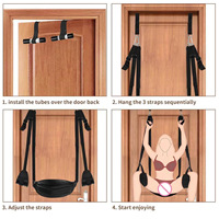 SM Upgraded Door Swing Model Q-3 avec coussin en cuir et peluche, jouets sexuels pour adultes à fixer sur la porte, fabriqués en Chine, vente en gros d'usine