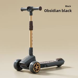 Trottinette pour enfants de 2 à 12 ans, trottinette pliable en plastique à 3 roues avec <span class=keywords><strong>musique</strong></span> et lumière, idéale comme cadeau - Product Image 3