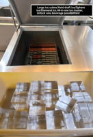 Machine à glaçons commerciale multi-formes (Collins, Cube, Diamant, Carré, Boule) – Facile à utiliser – Production de 30 kg de glaçons sphériques – Compresseur inclus
