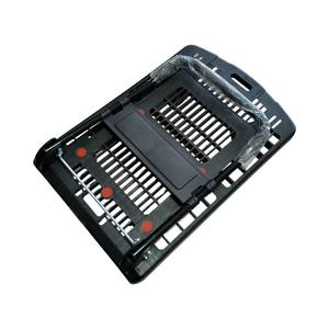 عربة يد قوية قابلة للطي بأربع عجلات من البولي بروبيلين، عربة صغيرة محمولة لنقل البضائع تستخدم في أسواق المأكولات البحرية - Product Image 6