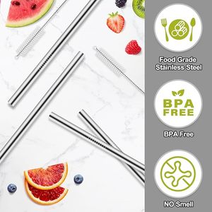 Pailles en métal de remplacement pour bouteille d'eau Owala 24/32 oz, pailles réutilisables en acier inoxydable compatibles avec la bouteille d'eau Owala - Product Image 6