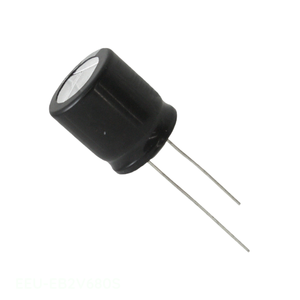 Condensateur RADIAL TH à trou traversant 68uF 20% 350V, canal fabricant 68uF EEU-EB2V680S, en aluminium - Product Image 1