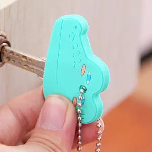 Capa de chave de borracha macia 3d, design personalizado da chave do pvc