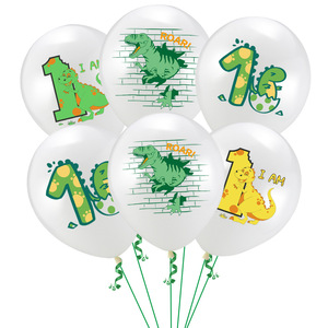 Palloncini in Lattice con Coriandoli a Forma di Dinosauro da 12 Pollici, Decorazioni per Feste di Primo <span class=keywords><strong>Compleanno</strong></span>, Palloncini per Baby Shower - Product Image 6