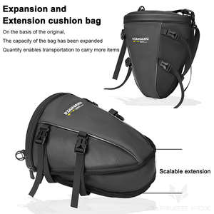 Sac de selle extensible pour moto, sac de siège arrière pour motocross, sac à bandoulière pour moto, sac à dos de voyage pour moto - Product Image 3