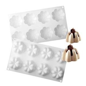 Mousse Mold Pumpkin Shape <b>Silicone</b> <b>Baking</b> Pan 8 Cavities For Cake Dessert DIY - Product Image 3