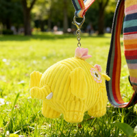 Peluche personnalisée, jouet en peluche doux et moelleux, éléphant, OEM ODM, usine, animal mignon, porte-clés, fabricant de peluches personnalisées
