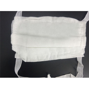 Masque anti-poussière en gaze de coton à 12 couches Hc, usage industriel, blanc - Product Image 3