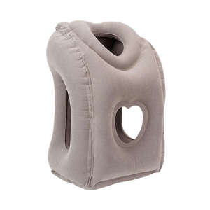 <b>Inflatable</b> Backrest Pillow Portable Air <b>Cushion</b> with USB Pump Foldable Storage Bag for Sofa Bed Office Camping Travel - Product Image 2