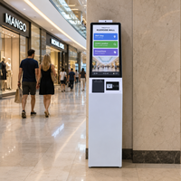 Kiosque tactile libre-service sur pied de 21,5 pouces pour l'enregistrement hospitalier, l'impression de rapports, les paiements et les demandes d'informations
