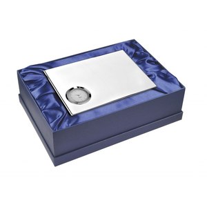 Reloj de Escritorio Analógico Grande de Latón y Madera Estilo Vintage con Retroiluminación, 180 x 120 mm, Caja de Lujo, Relojes de Mesa de Estilo Antiguo con Mecanismo Mecánico - Product Image 3