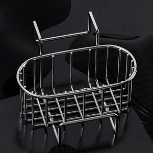 Égouttoir ovale Ripai Daily Ranking en acier inoxydable à séchage rapide pour évier de cuisine, support de rangement pour éponges et torchons - Product Image 1