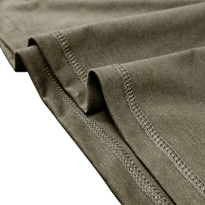 Verano Henry Camiseta informal de cuello redondo para hombre Camiseta de manga corta de poliéster/algodón de colores mezclados Ropa de verano - Product Image 4