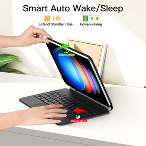 Siêu mỏng từ <span class=keywords><strong>Touchpad</strong></span> BT Bàn phím không dây trường hợp chuyên nghiệp 12.4 inch Tablet trường hợp đối với Xiaomi Pad 6S PRO sản phẩm mới - Product Image 5