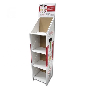 Estante de exhibición de papel reciclado ecológico impreso a todo color de <span class=keywords><strong>4</strong></span> capas para promoción de botellas y cartón - Product Image 3