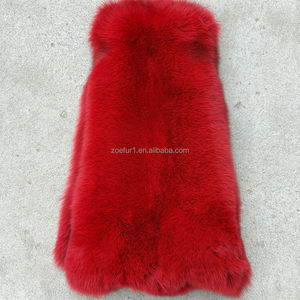 Pelliccia di Volpe Rossa Tinta per Uso in Abbigliamento, Vendita all'Ingrosso - Product Image 1