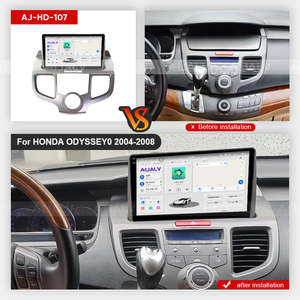 Lecteur multimédia Android AIJALV <span class=keywords><strong>QLED</strong></span> pour voiture, écran 10 pouces, compatible <span class=keywords><strong>ODYSSEY</strong></span> 2004-2008, 8 cœurs, 1080p, système de navigation GPS, 4G WiFi, DSP, OBD2, caméra de recul - Product Image 2