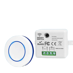Rf 433Mhz không dây LED đèn điều khiển từ xa mini nút tường Bảng điều chỉnh chuyển đổi 10A relay <span class=keywords><strong>Receiver</strong></span> 240V điều khiển từ xa cho 220V/110V - Product Image 1