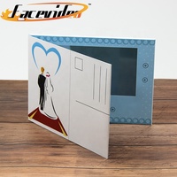 Meilleure Vente : Carte de Vœux Musicale Personnalisée avec Lecteur Vidéo Numérique 7 Pouces pour Invitation de Mariage, Publicité, Cadeau