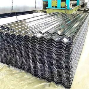 แผ่นกระเบื้องหลังคาเหล็กชุบสังกะสีเคลือบอลูมิเนียมสังกะสีแบบลูกฟูกพร้อมบริการตัด - Product Image 6