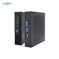 PC Desktop Embedded dengan kipas I5 14500 14 Core LAN+COM Mini Komputer 2DDR4 M.2 SATA/NVME 6USB Mini pc Linux/Ubuntu/Win10/11