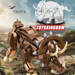 Bloques de construcción de dinosaurios urásicos para niños, juguete de ladrillos de construcción de dinosaurio lassic MOC, modelo educativo de colección de 612007 - Product Image 2