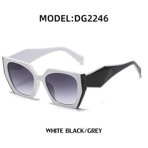 Gafas de sol personalizadas con forma de ojo de gato para mujer, montura negra, protección UV400, estilo Instagram, montura completa DG2246 - Product Image 2