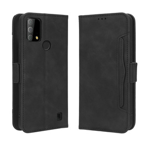 Étui portefeuille à rabat en cuir à rayures vachettes avec plusieurs emplacements pour cartes pour téléphone <span class=keywords><strong>Vodafone</strong></span> Smart V22 - Product Image 6