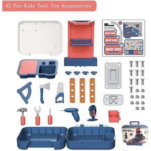 Juego de herramientas de reparación de tornillos de juguete para niños Kit de caja de herramientas de maleta de plástico para niños - Product Image 3