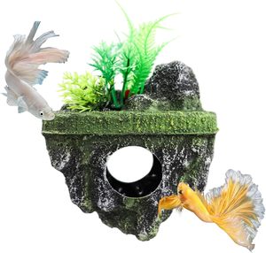 Arredamento con Tunnel di nascondiglio, <span class=keywords><strong>Betta</strong></span> <span class=keywords><strong>pesce</strong></span> e grotta di gamberetti - Product Image 1