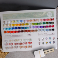 Kit de vernis à ongles gel mat et brillant, nuancier de couleurs unies opaques, 120 teintes, vernis gel UV à retirer par trempage pour studio de nail art