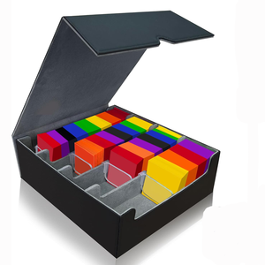 Caja para Cartas Commander Modelo K184_4, 24 Separadores de PU, Capacidad para 2400 Cartas, Compatible con TCG <span class=keywords><strong>Onmyoji</strong></span> PTCG, Regalo para Coleccionistas - Product Image 6