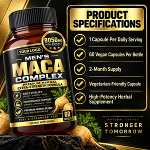 Capsules Molles à Base de Plantes Maca Complex pour Hommes : Marque Blanche – Booste la Vitalité Quotidienne, Améliore les Performances, Soutient la Force, l'Endurance et la Concentration - Product Image 5