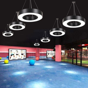Black LED Pendant <b>Light</b> Stainless Steel Body Gold Plastic <b>Drum</b> <b>Shade</b> 3500K Warm White Anti-Glare Adjustable Height Dimmable - Product Image 5