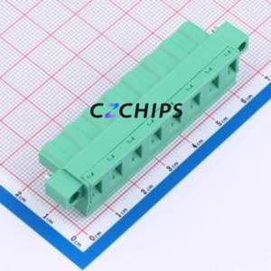 MX2EDGKM-7.62-08P-GN01-Cu-Y-A Plug-in Terminal Block P=7.62mm Connector Plug Screw Fixing 1x8P 7.62mm - Product Image 2