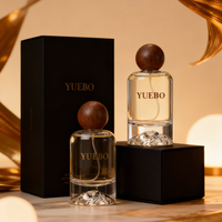 Flacons de parfum vides avec couvercle en bois, flacon de parfum de haute qualité, flacon de parfum personnalisé 100ml 35ml 30ml 50ml Botol Parfum avec boîte