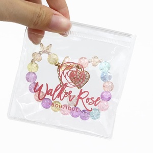 Bolsa de Joyería Personalizada con Cierre Hermético, Bolsa de Plástico Transparente de PVC Ecológica, Mini Bolsa con Cierre para Joyería, Collares, Anillos - Product Image 3