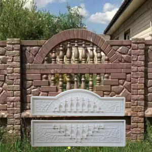 Moules à clôture en béton extérieur, moule en béton préfabriqué pour dalles pour murs - Product Image 2