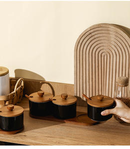 Juego de tarros de cerámica para condimentos de cocina, botella creativa, juego de tarros de cerámica a prueba de humedad para el hogar, venta al por mayor. - Product Image 6