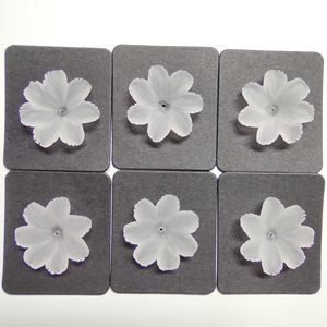 Pierre précieuse en vrac en forme de fleur de quartz givré brillant magnifique CN 26 \ 28 \ 30mm pour cadeau promotionnel - Product Image 4