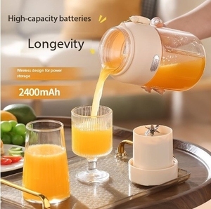 Mixeur Portable avec Double Couvercle, Mini Tasse Mélangeuse Multifonctionnelle pour Dortoir Étudiant, Rechargeable par USB, Nettoyage Automatique - Product Image 4