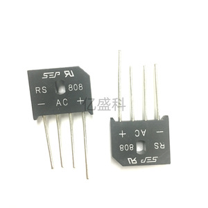ตัวเรียงกระแสแบบบริดจ์ Rs808 8A 800V ผ่านรูซิลิคอนไดโอดเฟสเดียว - Product Image 1