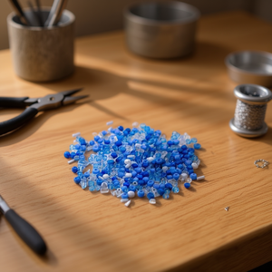 Perline Ilan Abalorios in Tonalità Blu 2-4mm 25g per Creazione di Gioielli - Product Image 3