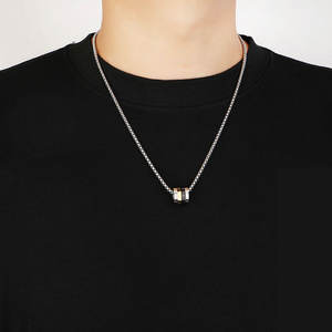 Collier pendentif tendance en acier inoxydable 316L sur mesure, bijoux fins, collier pour homme - Product Image 5